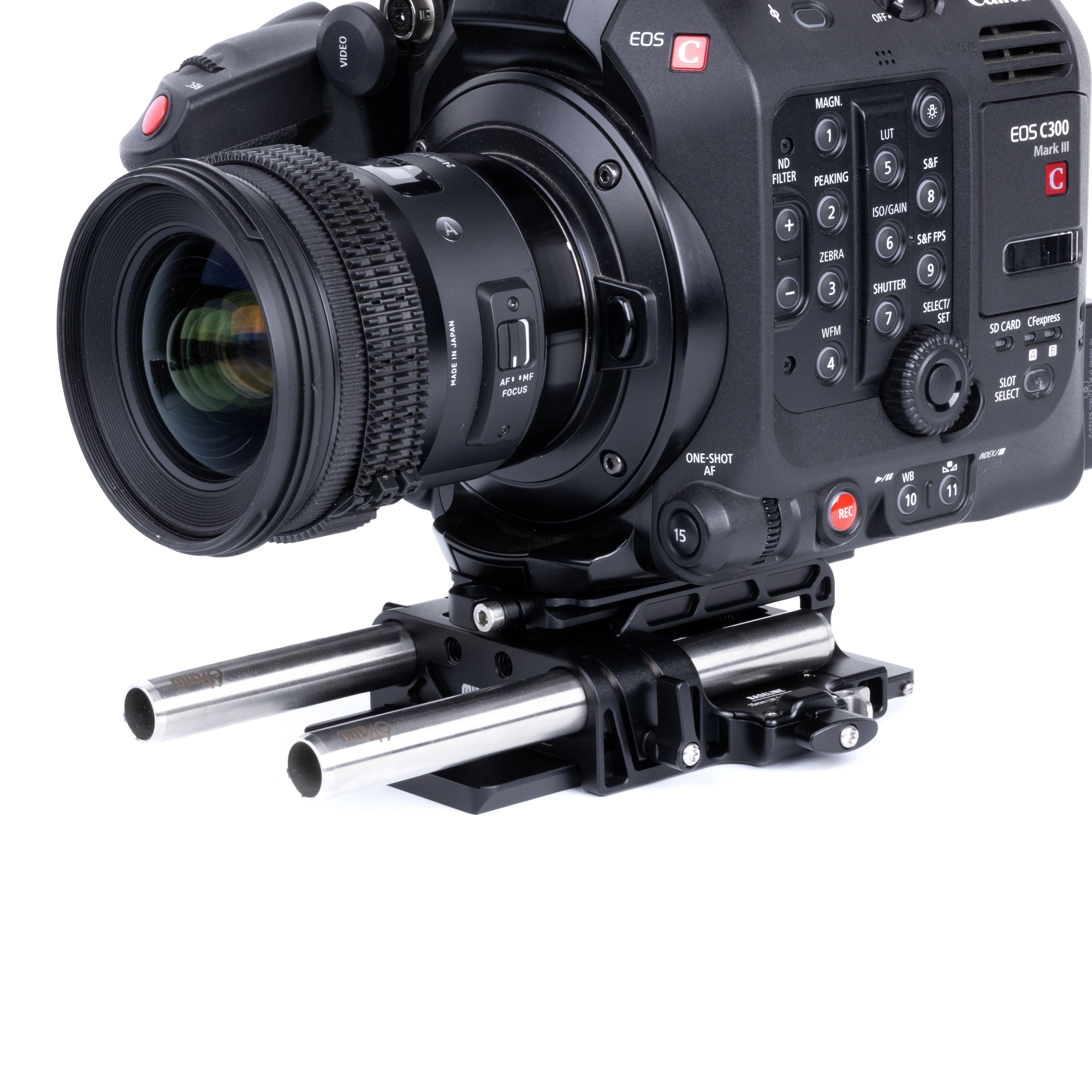 Baseline 15mm LW For Canon C400, C300 MK III, C500 MK II, C200, C200B, C700 / Blackmagic Pocket 6K / Kinefinity MAVO Mark 2 Baseplate