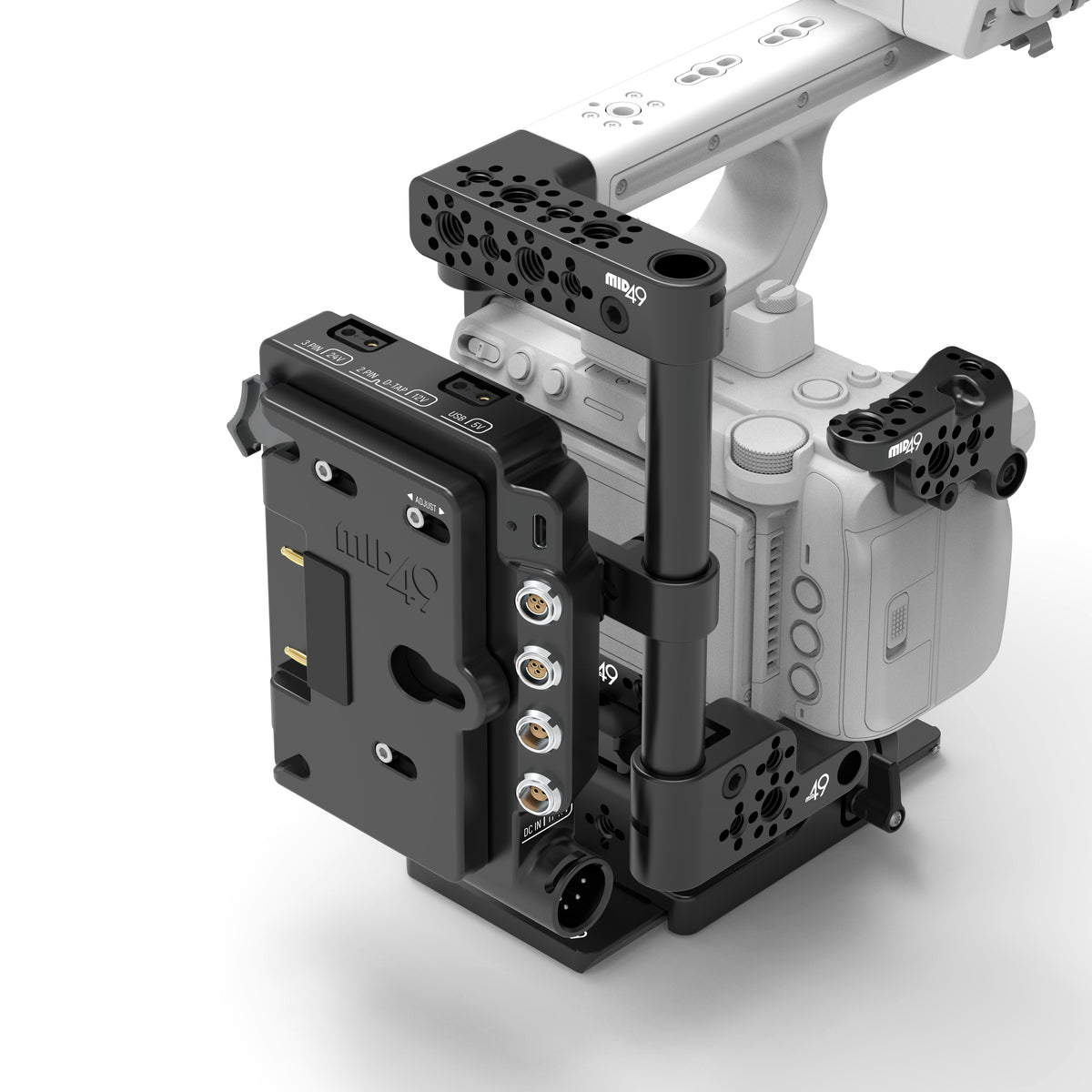 Power Distribution Box DB-15 (Sony FX5, Gold Mount, Cage Mounted)