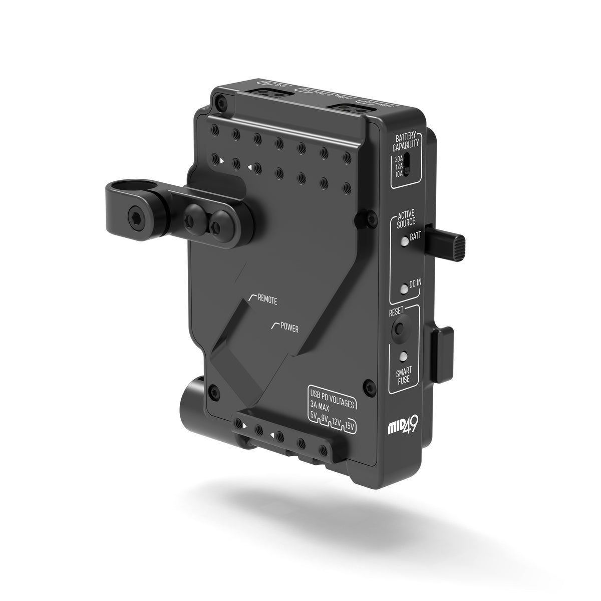 Power Distribution Box DB-15 (Sony FX5, V-Mount, Cage Mounted)