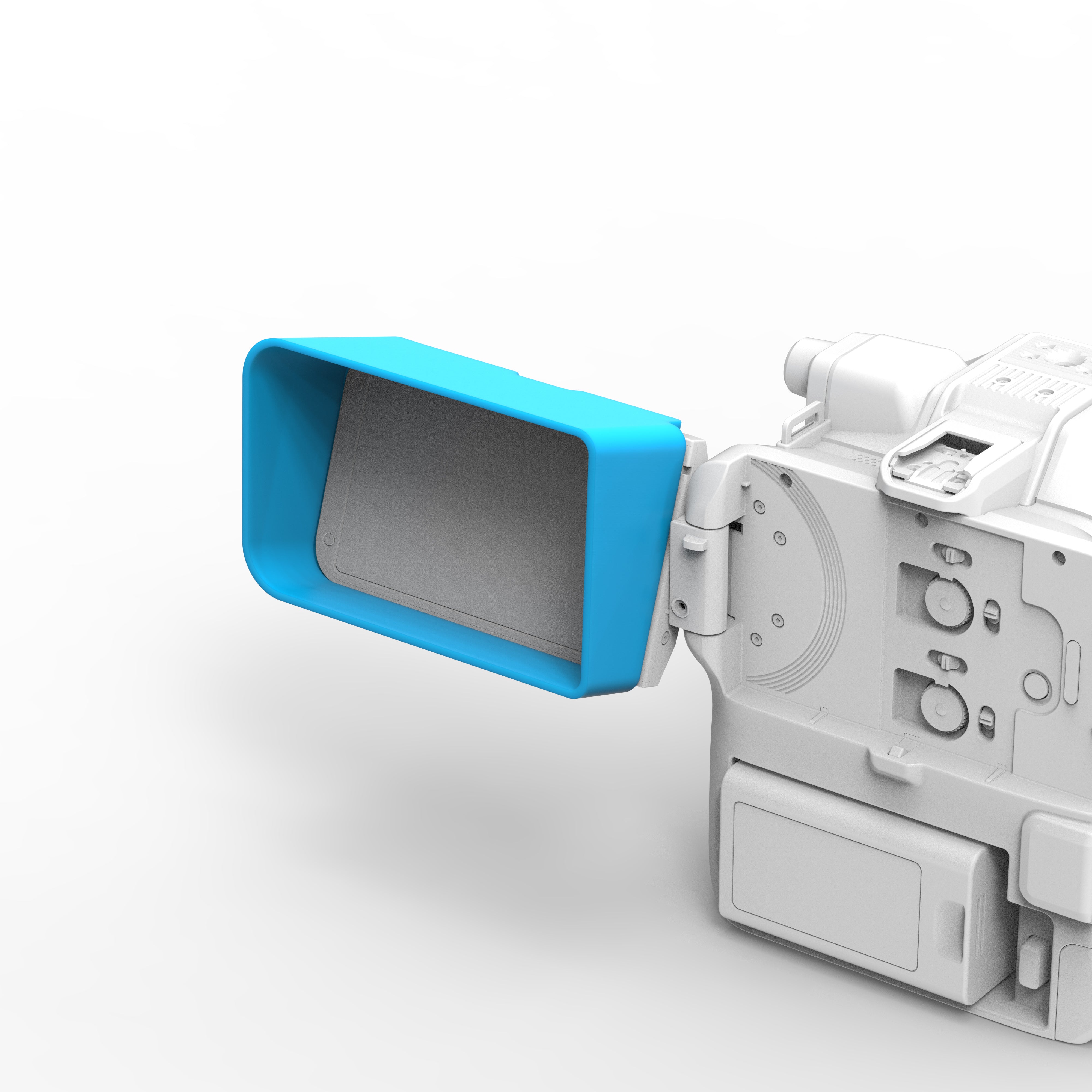 Digital File to 3D Print: Monitor Sunshade (Canon C80)