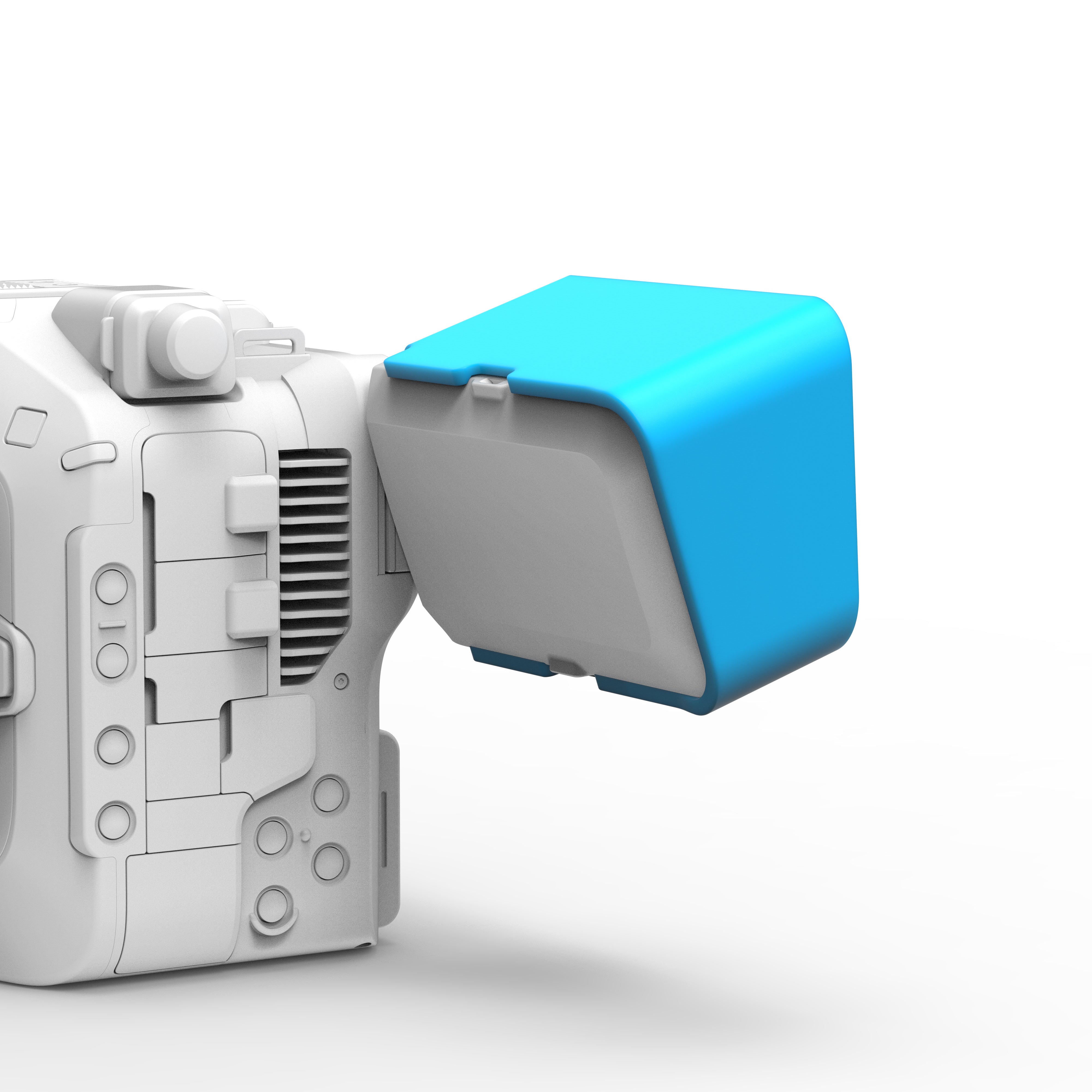 Digital File to 3D Print: Monitor Sunshade (Canon C80)