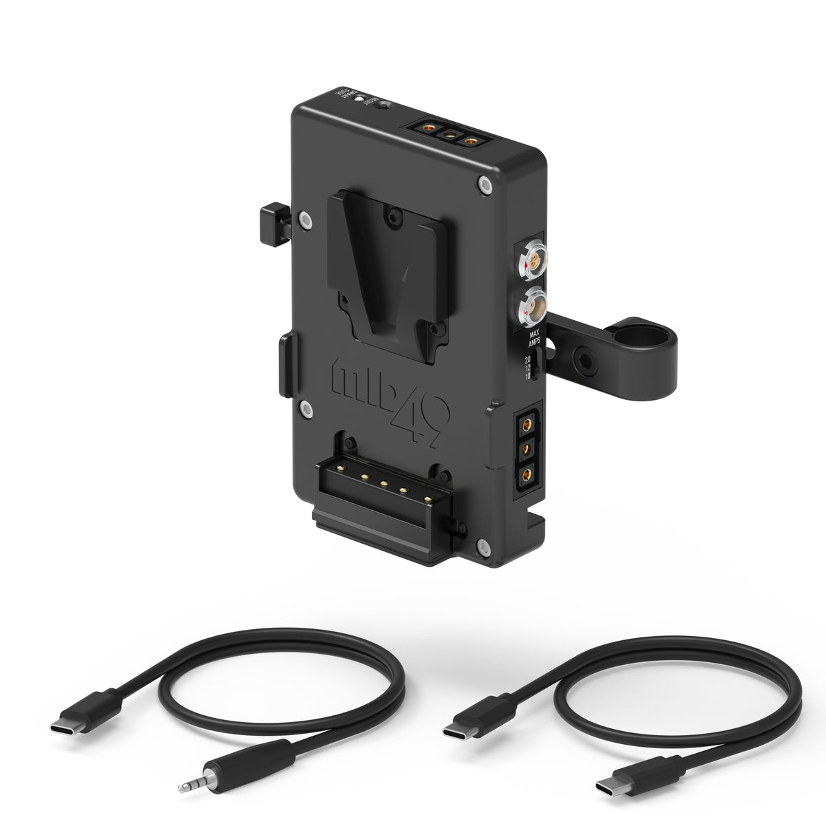 USB-C Power Plate (Sony FX5, V-Mount, Cage Mounted)
