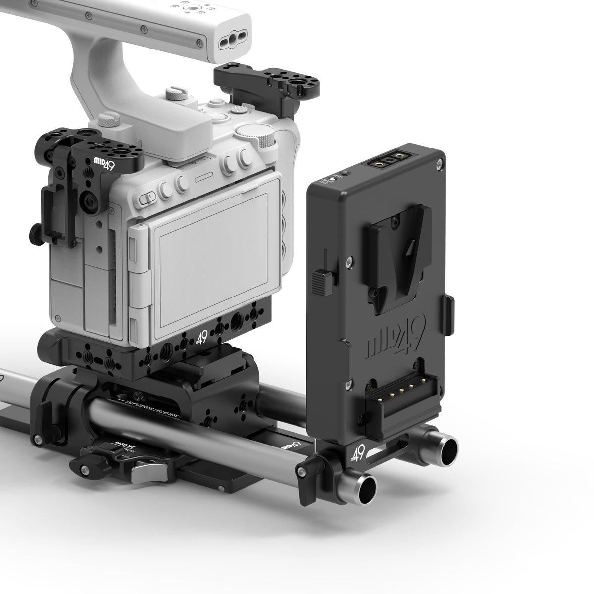 USB-C Power Plate (Sony FX5, V-Mount, Rod Mounted)