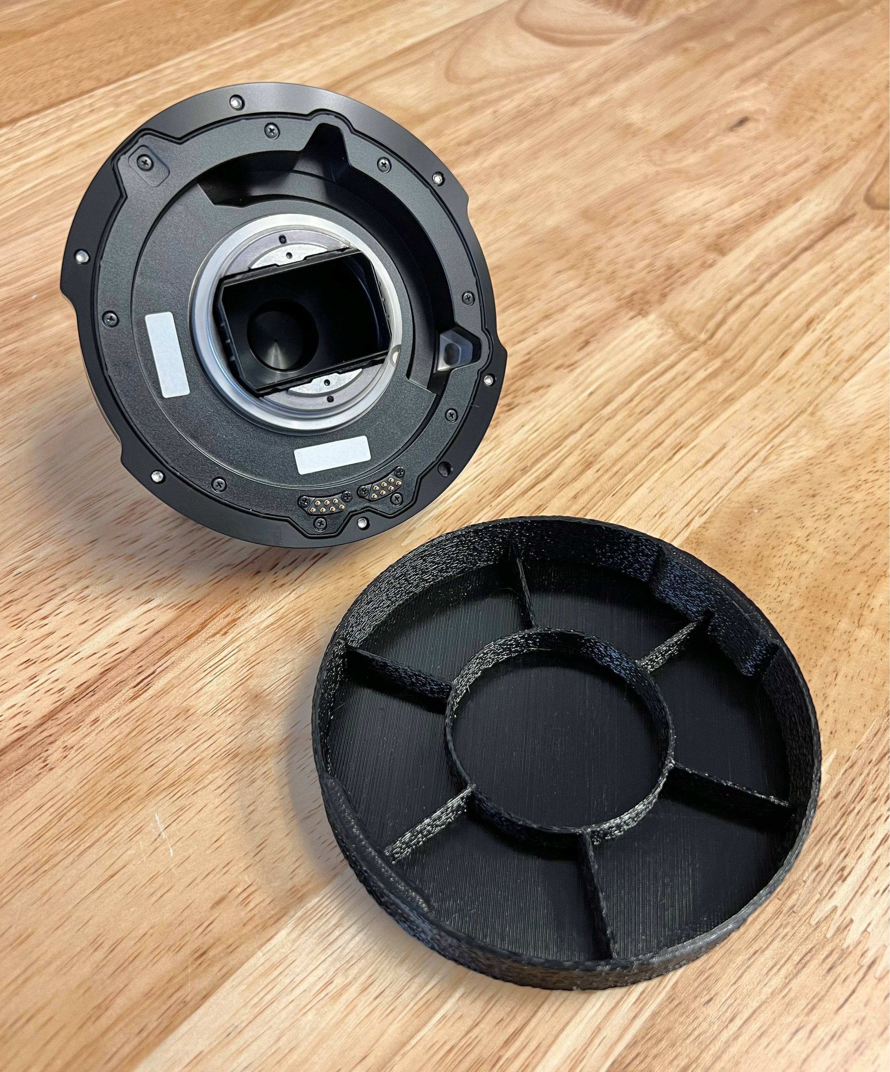 Digital File to 3D Print: Rear Lens Mount Cover (Sony Burano, Venice)