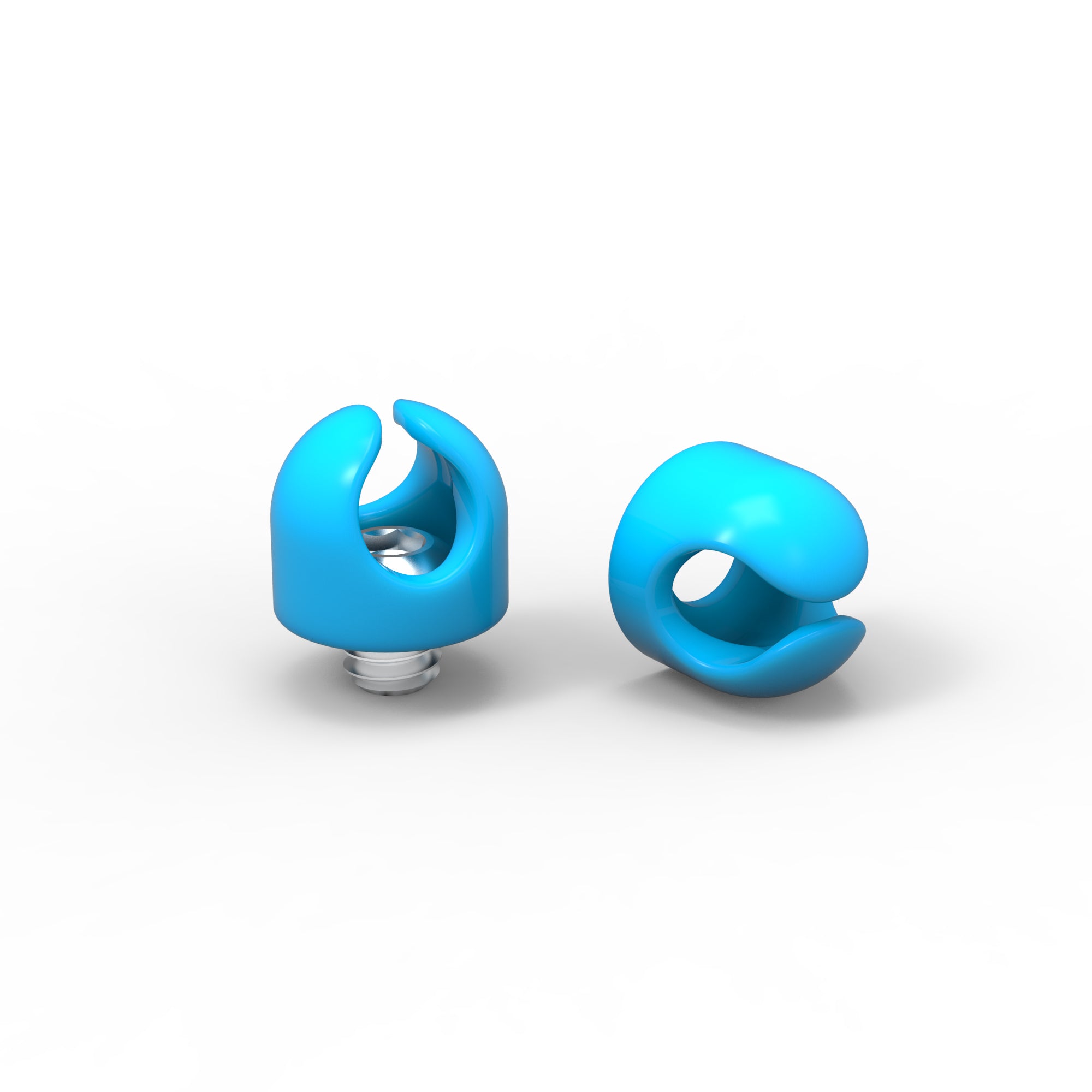 Digital File to 3D Print: 1/4-20 Gum Drop Cable Clip