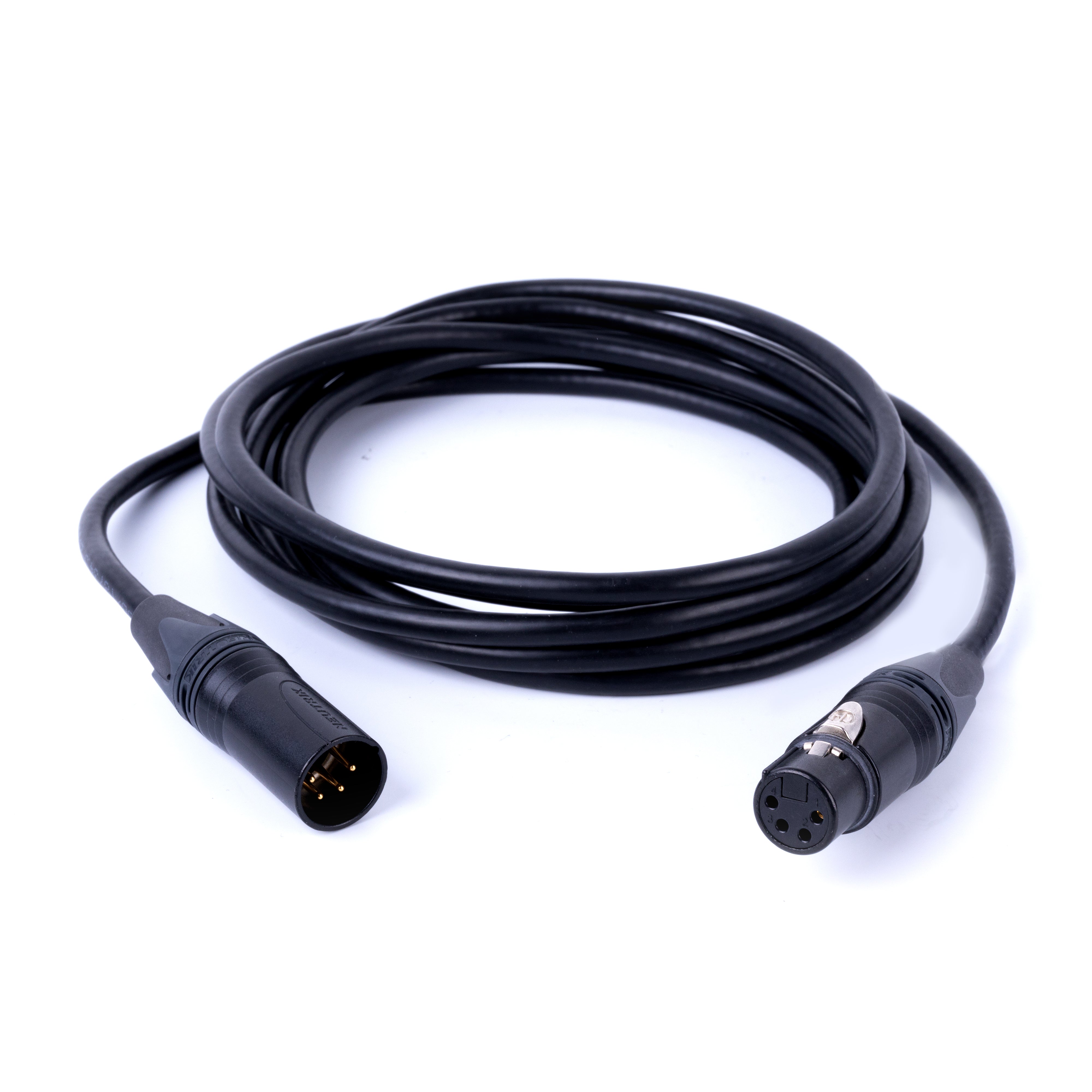 4 pin XLR Power Extension Cable (Male to Female, 120")