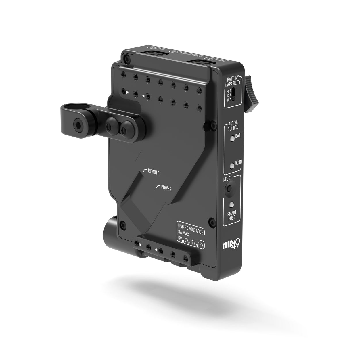 Power Distribution Box DB-15 (Sony FX5, Gold Mount, Cage Mounted)
