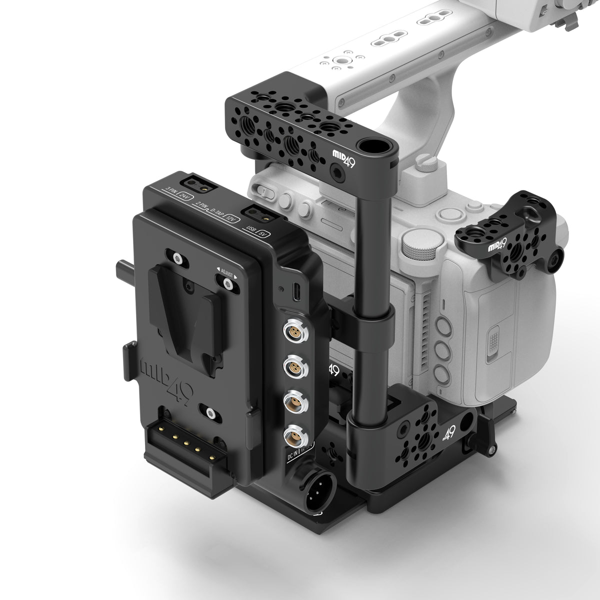 Power Distribution Box DB-15 (Sony FX5, V-Mount, Cage Mounted)