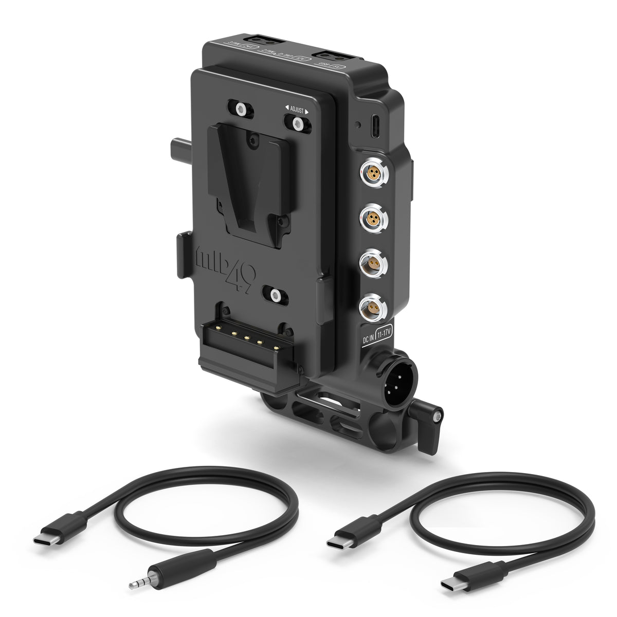 Power Distribution Box DB-15 (Sony FX5, V-Mount, Rod Mounted)