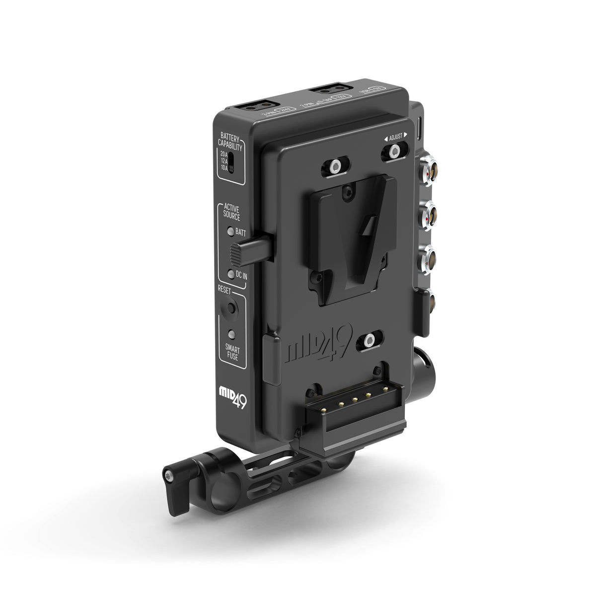 Power Distribution Box DB-15 (Sony FX5, V-Mount, Rod Mounted)