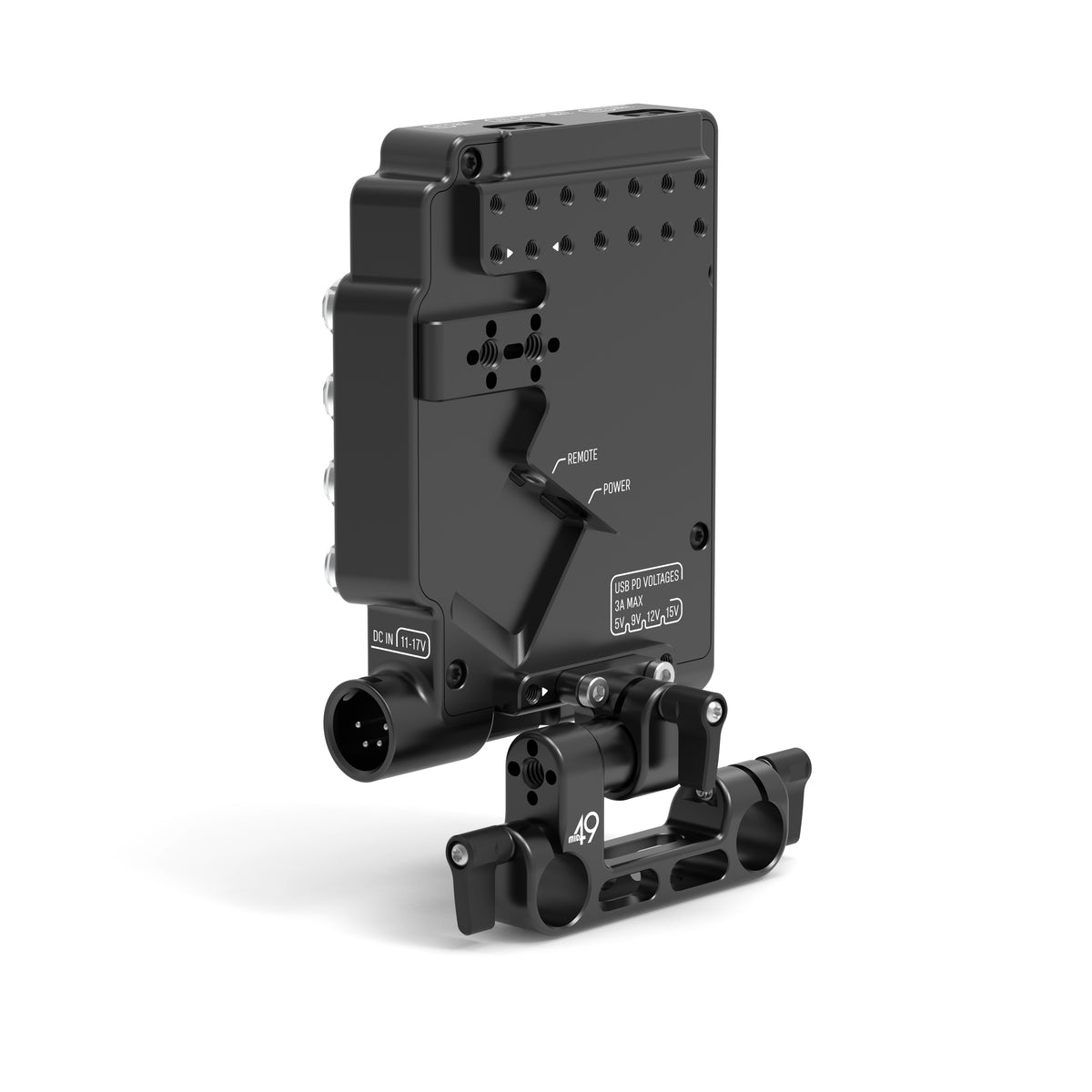 Power Distribution Box DB-15 (Sony FX5, V-Mount, Rod Mounted)