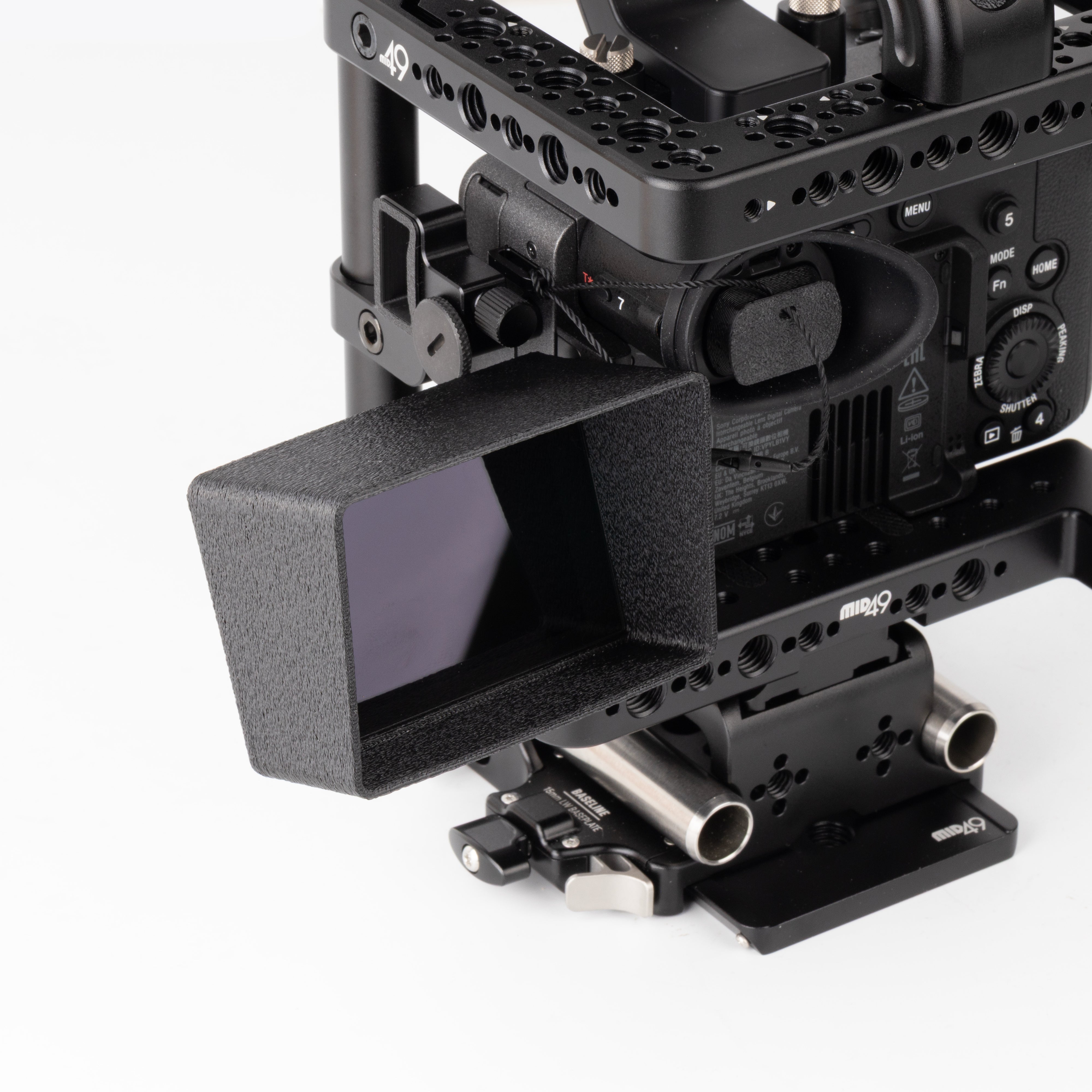 Digital File to 3D Print: Monitor Sunshade (Sony FX2)