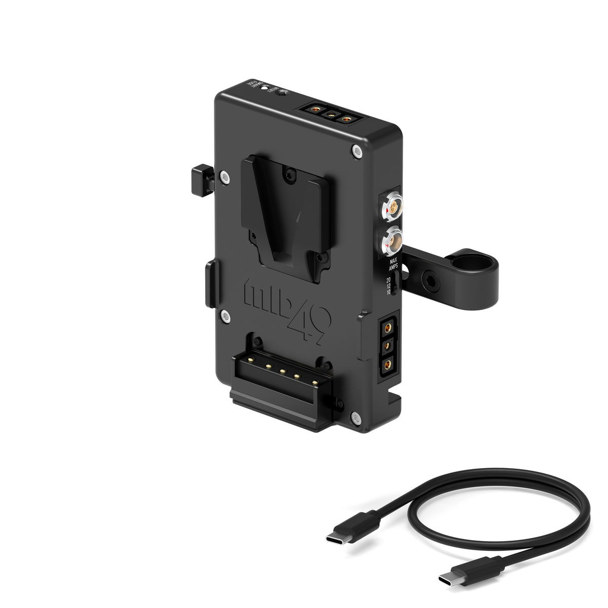 USB-C Power Plate (Sony FX5, V-Mount, Cage Mounted)
