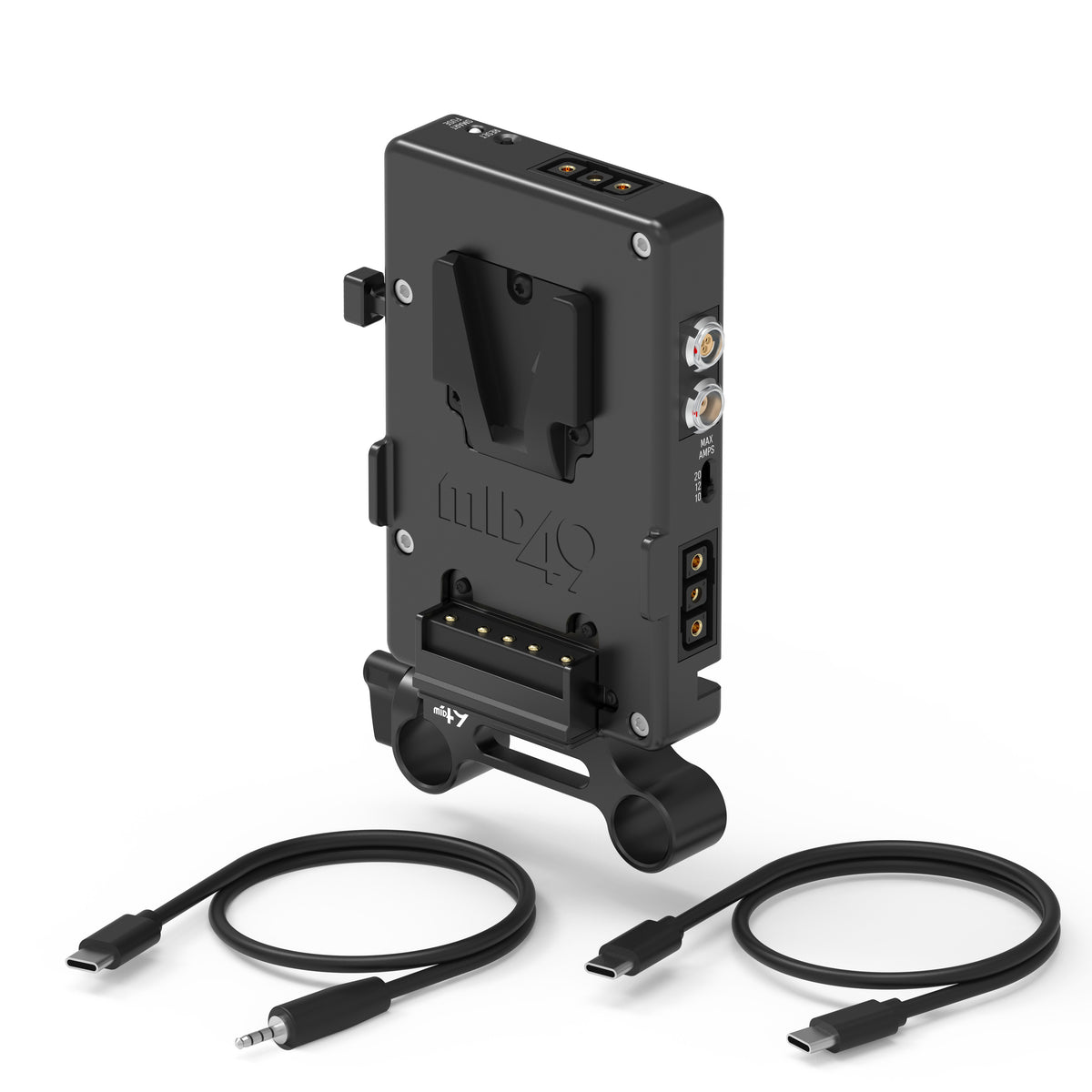 USB-C Power Plate (Sony FX5, V-Mount, Rod Mounted)