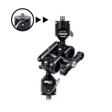 Universal Monitor Mount Arm – Dual-Thread Ball Head | MID49